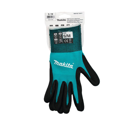 Amazon limited deals! Makita Unisex FitknitÂ T 04123 FitKnit Cut Level 1 Nitrile Coated Dipped Gloves Large X Large, Teal/Black, Large X-Large US